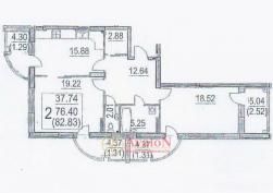 квартира в Малиновском районе 74900 у.е.