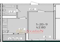 квартира в Малиновском районе 39500 у.е.