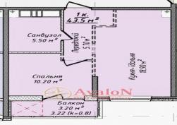 квартира в Малиновском районе 44730 у.е.