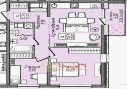 квартира в Малиновском районе 64293 у.е.